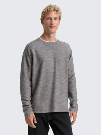 Shirt met lange mouwen en textuur