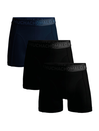 Heren 3-pack shorts effen