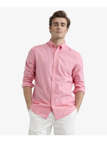 Cotton Linen Shirt Heren