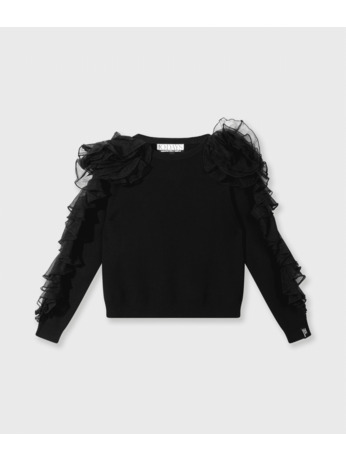 10DAYS Dames dramatische gebreide trui viscose polyester