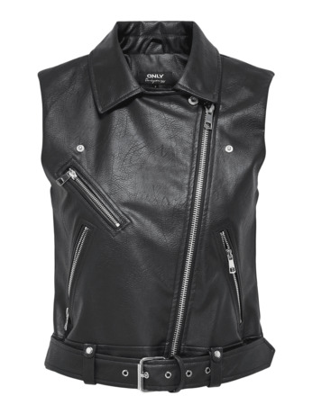 ONLVERA FAUX LEATHER WAISTCOAT  OTW