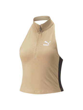 T7 TREND 7ETTER Half-Zip Mock Neck Tee Vrouw