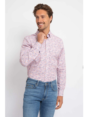 Suitable Overhemd Mosaic Print Roze