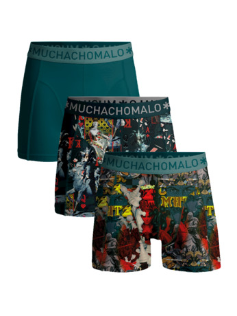 Heren 3-pack Boxershorts Schaakspel