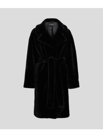 FAUX MINK LONG COAT