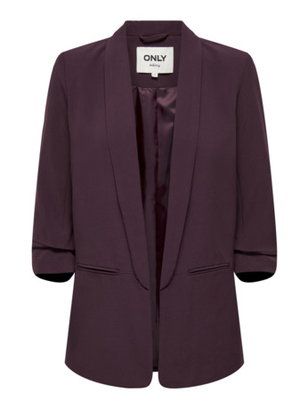 Regular Fit Reverse Blazer met gerimpelde mouwen