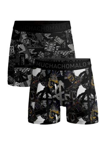 Heren 2-pack shorts Punk Print/Print