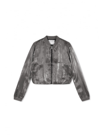 10DAYS Dames glanzende bomber top viscose polyester