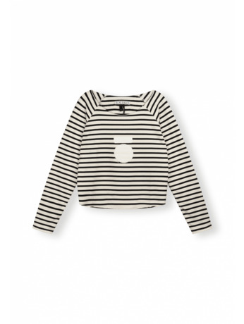 cropped icon sweater stripes