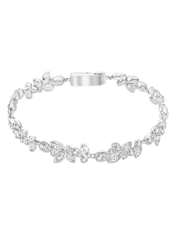 Diapason Soft Bracelet OU Rhodium shiny Crystal