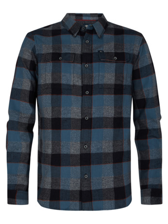 Men Shirt Long Sleeve Check