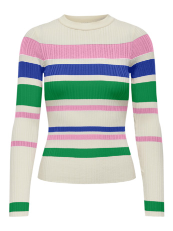 ONLSANDRI LS STRIPE O-NECK KNT