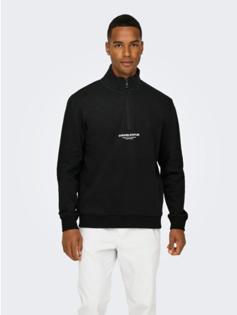 ONSCURATED REG HALF ZIP SWEAT