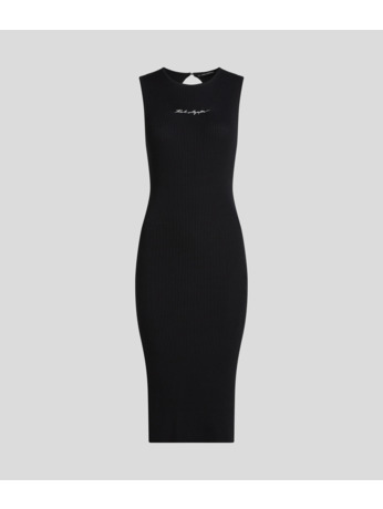 OPEN BACK KNIT DRESS