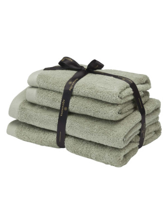 Rio - Handdoek bundel - GOTS KATOEN - 2x 50x100 + 2x 67x130 cm - Thyme