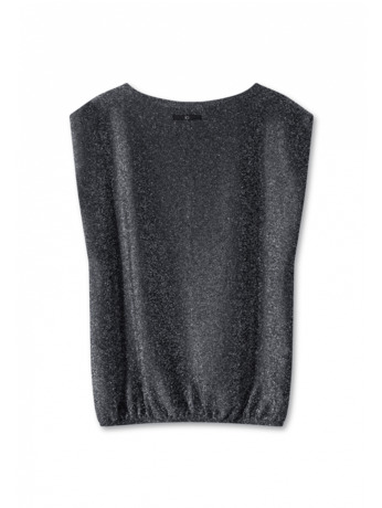 10DAYS Dames glitter mouwloze top polyamide lurex