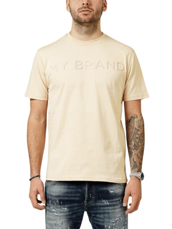 MY BRAND LOGO CAMEL T-SHIRT