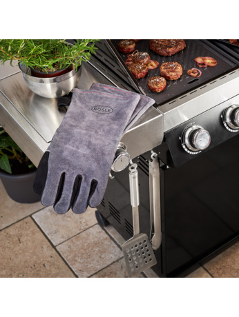 Barbecuehandschoenen  100% Leer hittebestendig tot 100 C