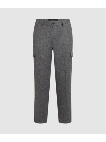 BRUSHED MELANGE CARGO PANTS