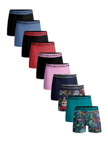 Heren 10-Pack Boxershort Print/Solid