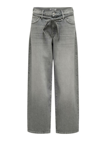 Balloon Fit Straight fit jeans met riemlussen en middelhoge taille