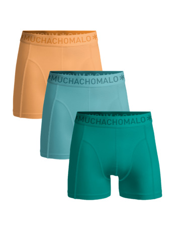 Jongens 3-Pack Boxershort Effen Green/Blue/Orange