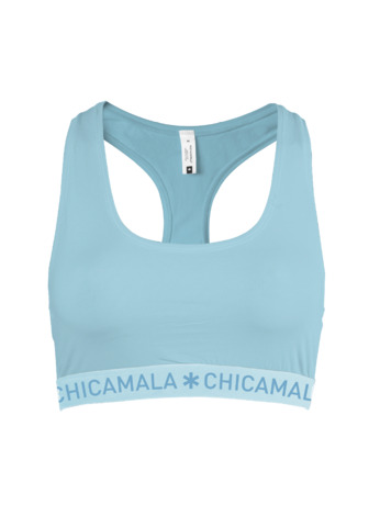 Dames 1-pack racer back effen Green