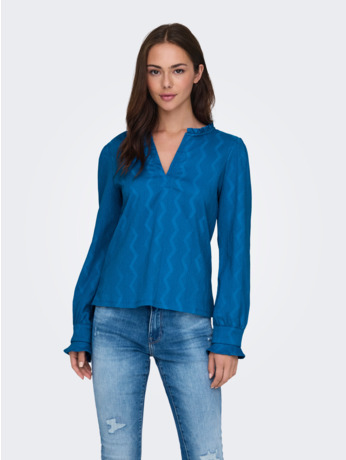 ONLDIA L/S V-NECK COLLAR TOP CS JRS