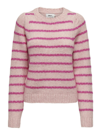 ONLSILOMA LIFE  STRIPE LS O-NECK KN