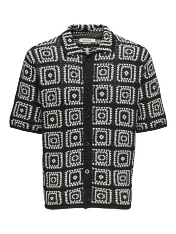 Relaxed Fit Shirt Kraag Korte Mouwen (K/M) Heren