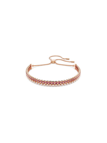 Matrix Tennis Soft Bracelet Rose Gold shiny Red Dark White