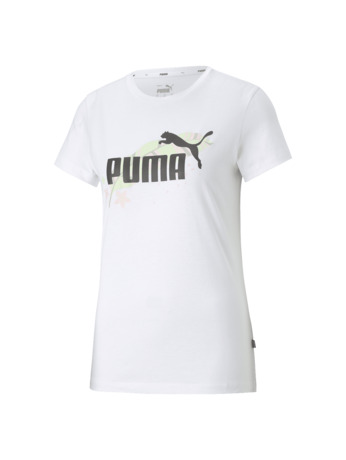 FLORAL VIBES Graphic Tee Puma White