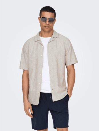Slim Fit Resort Kraag Korte Mouwen (K/M) Heren