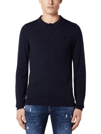 SOLID M LONGSLEEVE POLO MEN