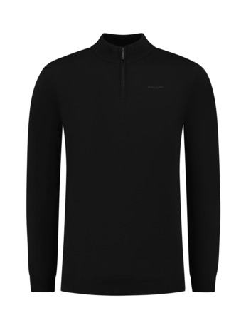 Originele Half Zip Gebreid 100% Katoen Mannen