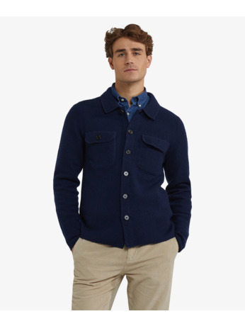 Fashion Button Cardigan 100% Wool Blend Heren