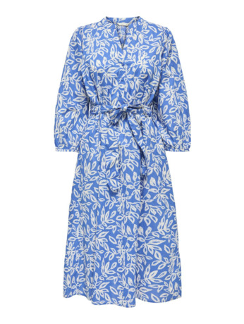 Regular Fit V-Neck 3/4 Sleeves (3/4) Jurk met V-hals met 3/4 mouwen in normale pasvorm