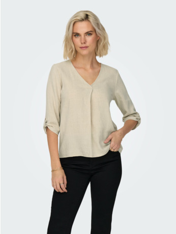 JDYSAY 3/4 V-NECK TOP WVN DIA