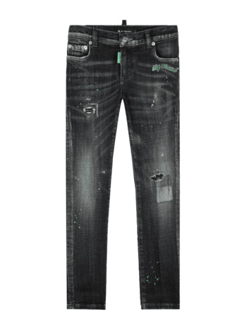 BLACK DISTRESSED GREEN MY