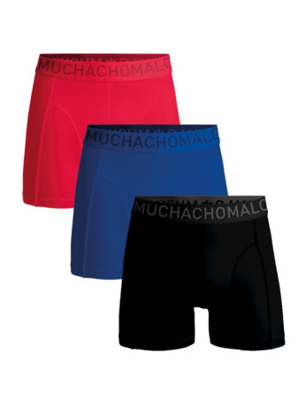 Heren 3-pack Boxershorts Microvezel Black/Blue/Red