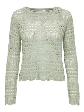 Knit Fit Boat Neck Long Sleeves (L/S) Gehaakte trui