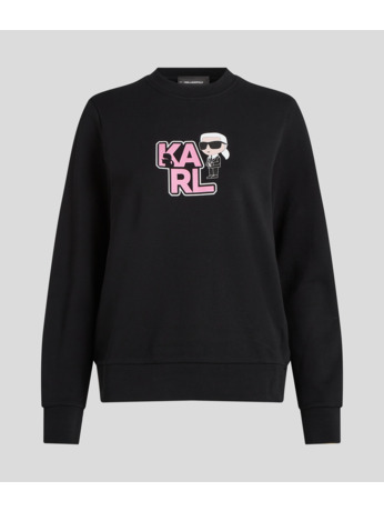 VARSITY KARL PRINT SWEATSHIRT