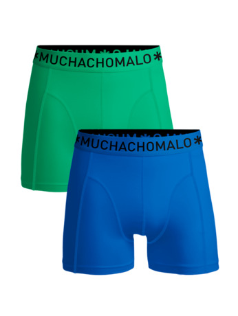 Jongens 2-Pack Boxershorts Effen Blue/Green