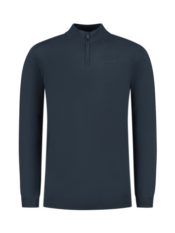 Originele Half Zip Gebreid 100% Katoen Mannen