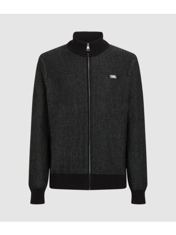 STACK PATCH ZIP CARDIGAN