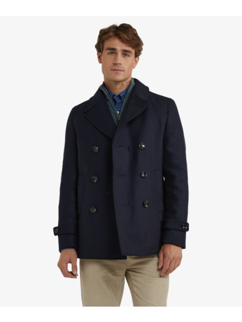 Wool Peacoat Heren