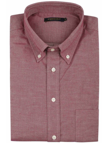 Steppin' Out Overhemd Twill Rood