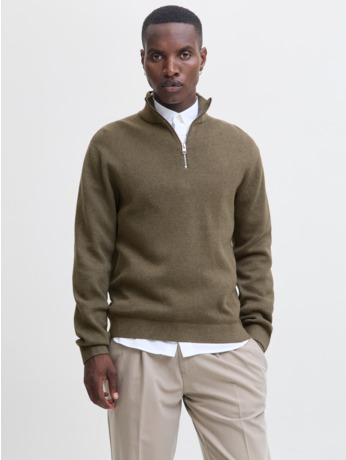 JPRBLAMILANO STITCH KNIT HALF ZIP S