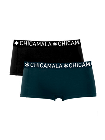 Meisjes 2-pack Boxer Shorts Effen