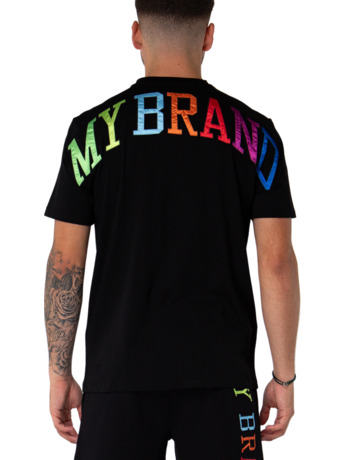 MY BRAND RAINBOW COLLEGE T SHIRT